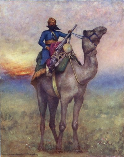 Un Portador de Cañón Giratorio de Rajputana de Mortimer Ludington Menpes